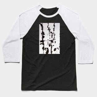 Black Ink Splatter - Alternative III Baseball T-Shirt